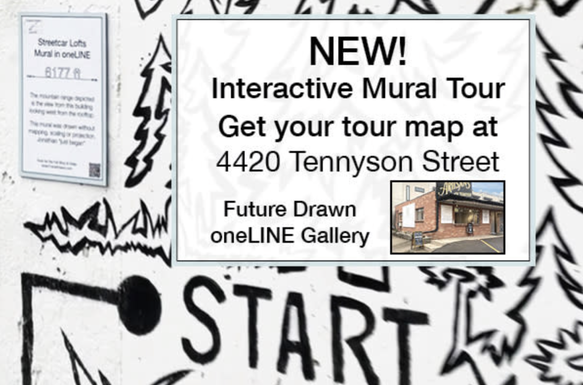 Interactive oneLINE Mural Walking Tour